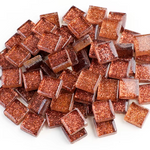 10mm copper glitter tiles